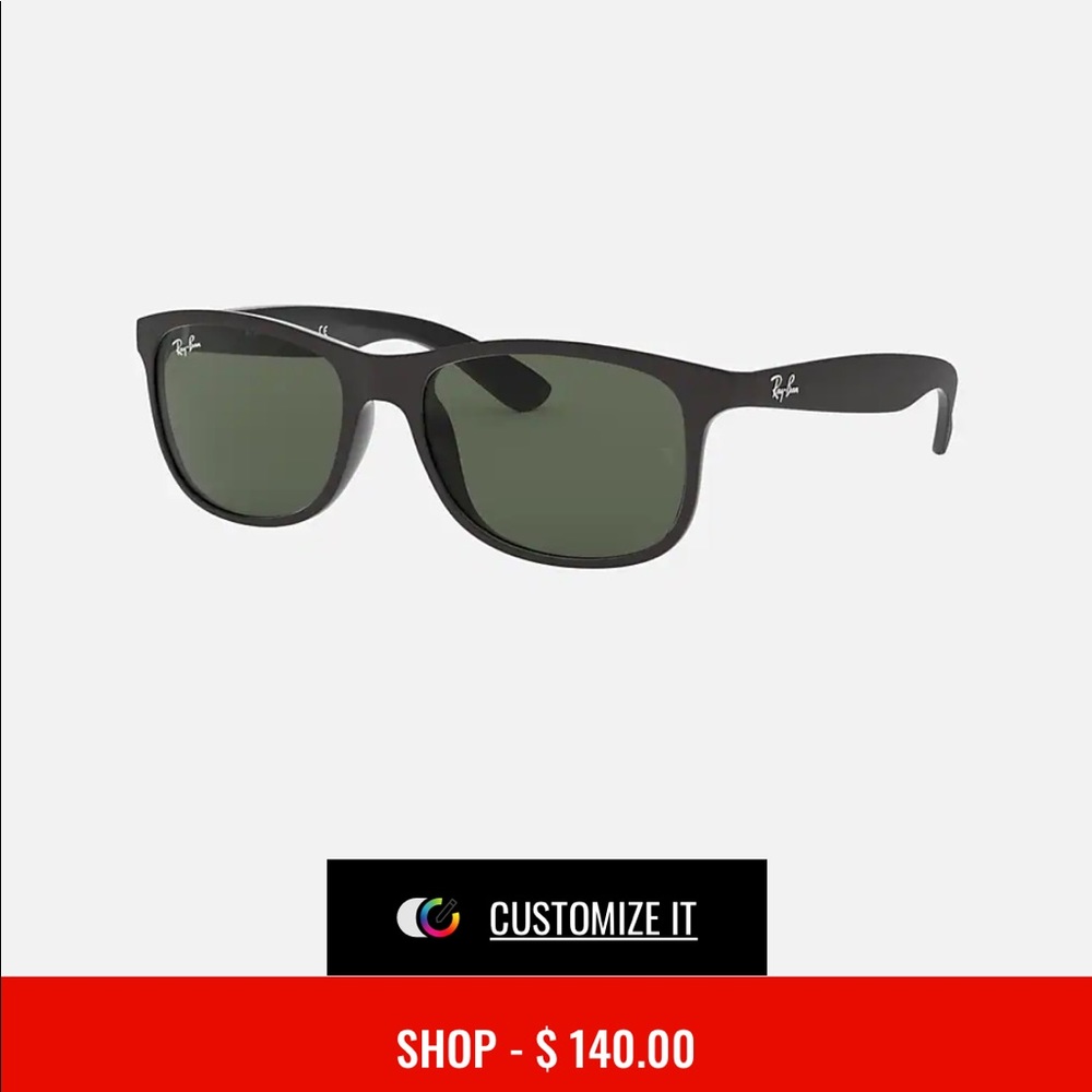 Ray Ban Andy Black Sunglasses UniSex
